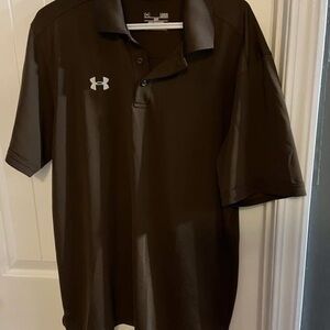 Under Armour Men's Dark Brown Polo